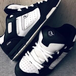 Adio Domain Vintage Mens Skate Shoes Black/White US 10